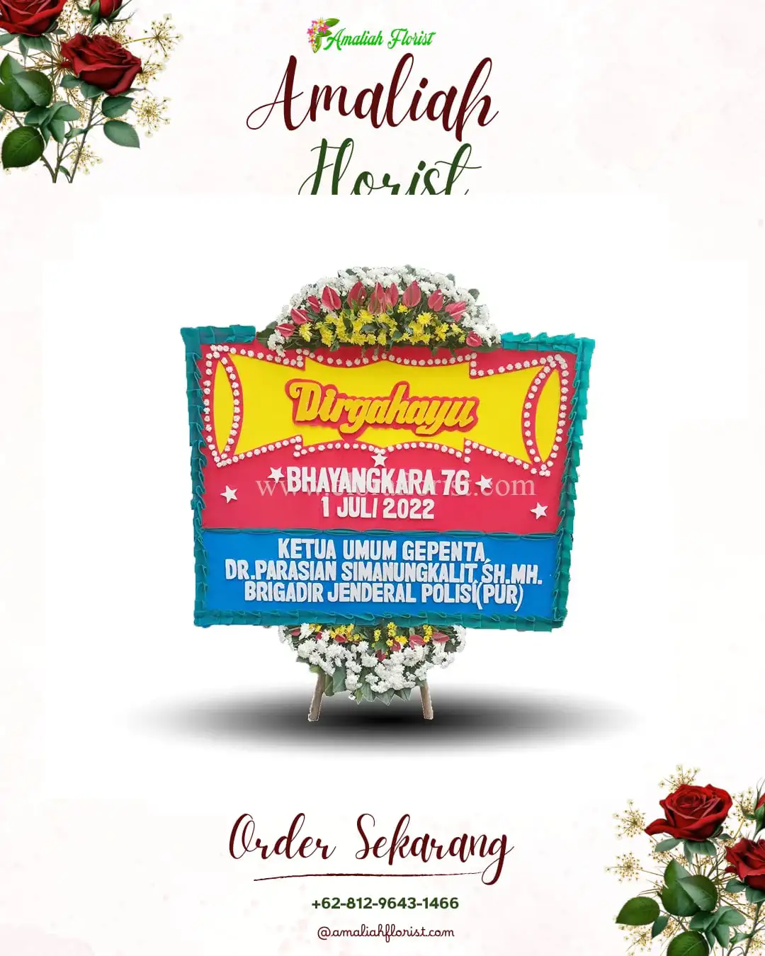 Papan Bunga HUT Ulang Tahun Kota Tulungagung